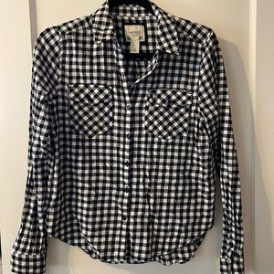 Forever 21 Black & White Plaid long sleeve